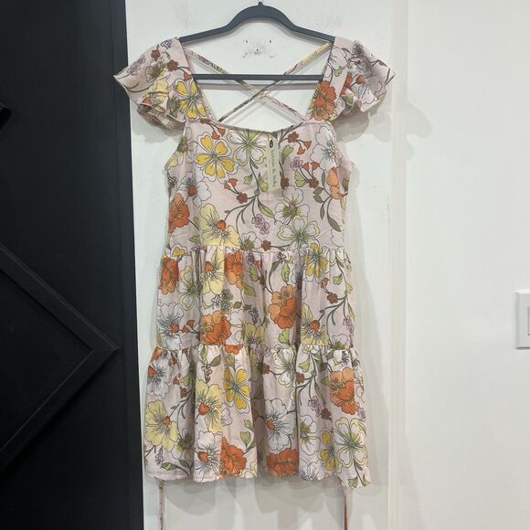 Lottie & Holly Dresses & Skirts - NWT Lottie & Holly Floral Ruffle Mini Dress Size Medium